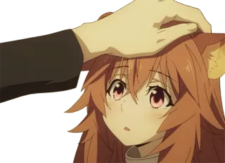 ✋ Raphtalia Rising of the Shield Hero Anime, Raphtalia, Coccole in testa, Carino, Rising of the Shield Hero, Tanuki telegram sticker