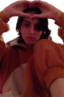 ❤️ человек, женщина, форма сердца, руки telegram sticker