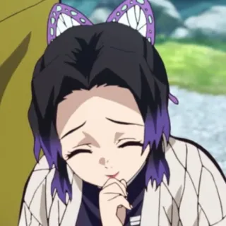 🦋 Shinobu Kocho Demon Slayer Anime, Demon Slayer, Shinobu Kocho, Manga, Dessin animé telegram sticker
