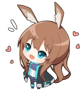 🍟 Anime, Chibi, Schattig, Cartoon, Personage telegram sticker