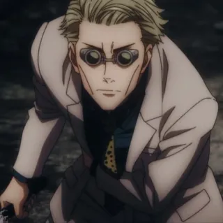 🕵 Kento Nanami Jujutsu Kaisen anime, manga, Kento Nanami, Jujutsu Kaisen, character, glasses telegram sticker