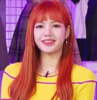 🍊 Lisa K-pop, Zangeres, Vrouw, Lisa, BLACKPINK, Beroemdheid telegram sticker