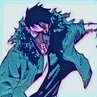 😭 Overhaul My Hero Academia anime, manga, character, villain, Overhaul, My Hero Academia, mask, gloves telegram sticker