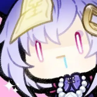 🌆 Qiqi Genshin Impact Anime, Videogame, Qiqi, Genshin Impact, Schattig, Zombie whatsapp sticker