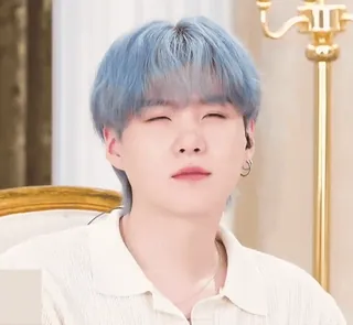 ☁️ Suga suga, bts, kpop, 青髪, ミンユンギ telegram sticker