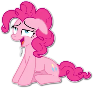 👏 Pinkie Pie My Little Pony Pony, Cartoon, Niedlich, Rosa, Freundschaft telegram sticker