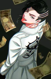 👀 动漫, 钱, 角色, 男性, 风格 telegram sticker
