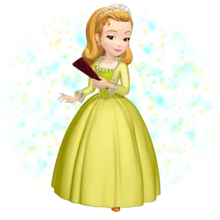 😌 Sofia Sofia the First dessin animé, princesse, Disney, animation, fille telegram sticker