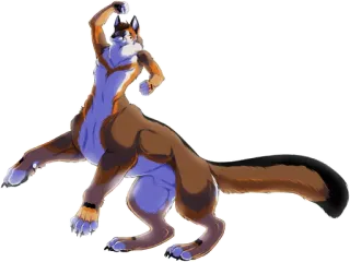 ☺️ Fellwesen, Anthro, Tier, Hybrid, Hundartig telegram sticker