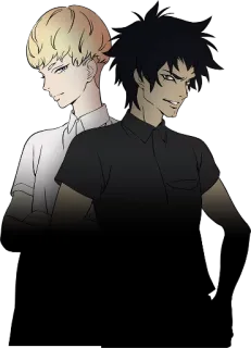 😁 anime, devilman crybaby, akirafudo, ryoasuka, friends, demons telegram sticker