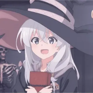 ⭐ Anime, Sorcière, Halloween, Mignon, Dessin animé telegram sticker
