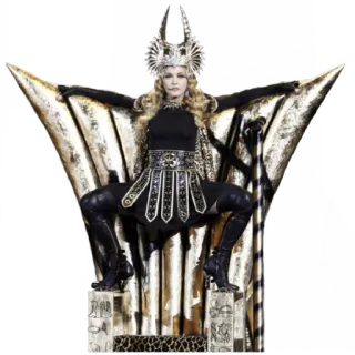 👑 Frau, Thron, Krone, Gold, Königin, Auftritt telegram sticker