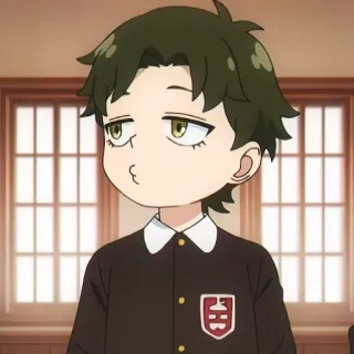 🪨 Damian Desmond Spy x Family Anime, Damian Desmond, Spy x Family, Cartone animato, Personaggio, Studente telegram sticker