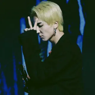 🧷 person, man, blonde hair, earring, kpop whatsapp sticker