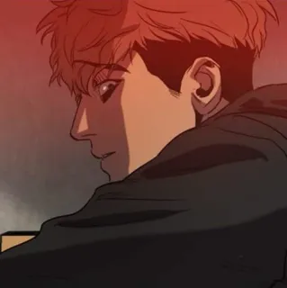 😠 Yoon Bum Killing Stalking manhwa, horror, psychological, killing stalking, yoon bum telegram sticker