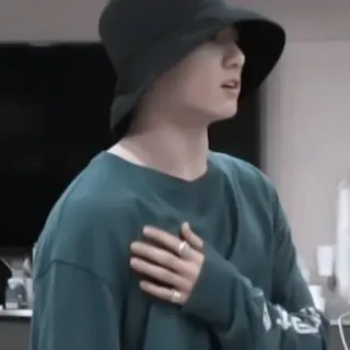 ✨ Jungkook K-pop, chanteur, chapeau, célébrité, personne telegram sticker