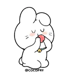 ❤️ 兔子, 可爱, 动物, 卡哇伊 telegram sticker