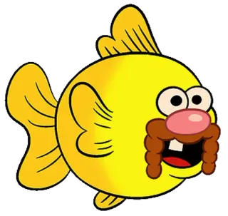 🐠 cartoon, fish, funny, humor, character telegram sticker