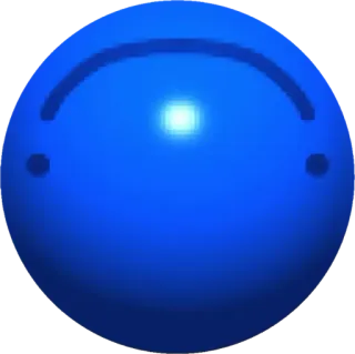 🤩 blau, kugel, ball, kreis, verlauf telegram sticker