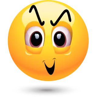 😃 Emoji, Uśmiech, Kreskówka, Wyraz, Do góry nogami, Zły, Śmieszny telegram sticker
