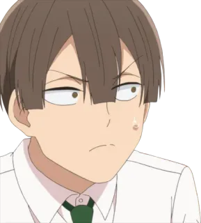 😠 Anime, Manga, Postać, Twarz, Wyraz telegram sticker
