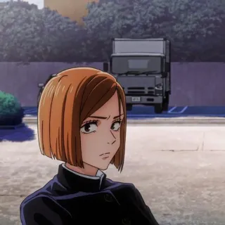 ➿ Nobara Kugisaki Jujutsu Kaisen Anime, Personnage, Nobara Kugisaki, Jujutsu Kaisen, Femme telegram sticker