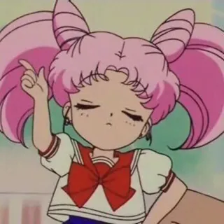 👆 Chibiusa Sailor Moon Anime, Chibi, Sailor Moon, Chibiusa, Manga, Lucu whatsapp sticker