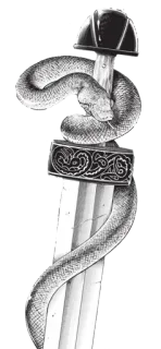 🐍 snake, sword, weapon, fantasy, art telegram sticker