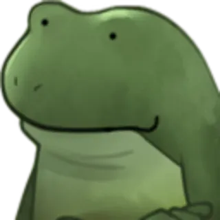 😀 rana, animal, verde, lindo whatsapp sticker