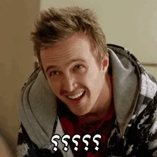🌓 Jesse Pinkman Breaking Bad question, confused, tv, series, character telegram sticker