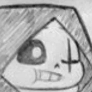 ⁉ Sans Undertale skeleton, undertale, character, videogame, fanart telegram sticker