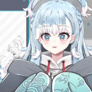 💦 Kobo Kanaeru Ragazza anime, Carina, Kobo Kanaeru, Vtuber telegram sticker