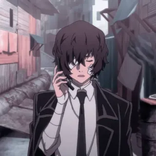 🐾 Osamu Dazai Bungou Stray Dogs Anime, Charakter, Bandagen, Dazai, Bungou Stray Dogs telegram sticker
