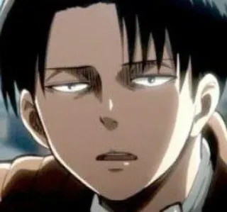 ♠️ Levi Ackerman Attack on Titan อนิเมะ, มังงะ, รีไวล์, ผ่าพิภพไททัน, ผู้กองรีไวล์ telegram sticker
