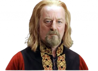 😐 Théoden The Lord of the Rings The Lord of the Rings, Théoden, king, Middle-earth, fantasy telegram sticker