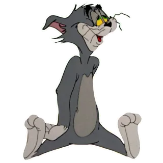 ❤️ Tom gato, dibujos animados, personaje, animal, divertido, tom y jerry telegram sticker