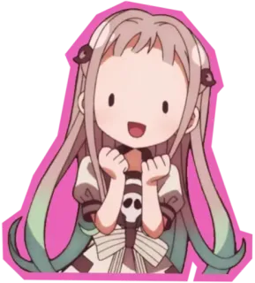 😍 Nene Yashiro Toilet-Bound Hanako-kun anime, character, cute, Nene Yashiro, Toilet-Bound Hanako-kun, sticker whatsapp sticker