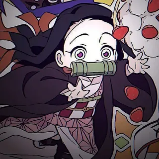 🌿 Nezuko Kamado Demon Slayer Nezuko, Demon Slayer, Anime, Manga, Süß, Charakter whatsapp sticker