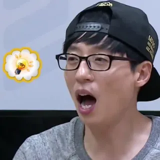 💡 homem, óculos, coreano, celebridade, ideia, lâmpada telegram sticker