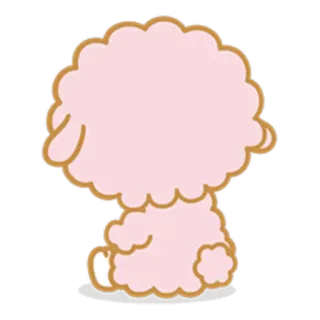 😒 ягненок, овца, милый, животное, пушистый, мультфильм whatsapp sticker
