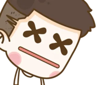 😵 Dessin animé, Loucher, Yeux croisés, Vertige, Mignon, Animé telegram sticker