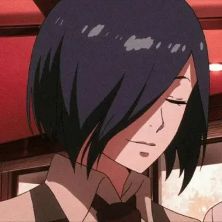 🐰 Touka Kirishima Tokyo Ghoul Аниме, Манга, Тоука, Киришима, Токийский гуль, Женский персонаж, Мультфильм telegram sticker