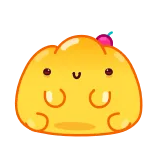 💪 Gelee, niedlich, süß, Dessert, Gelatine, Essen telegram sticker