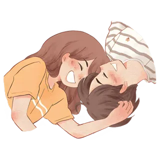 😊 pasangan, cinta, hubungan, kartun, kasih sayang, romansa telegram sticker
