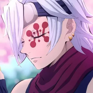😌 Tengen Uzui Demon Slayer Аниме, Персонаж, Манга, Тенген Узуй, Клинок, рассекающий демонов, Метки, Тату telegram sticker