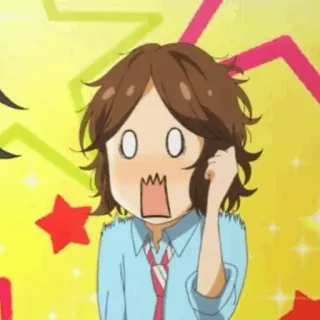 😳 anime, shock, anime expression, cartoon, character, surprised telegram sticker