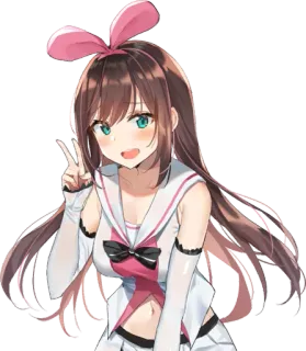 ✌️ Kizuna AI Anime, Youtuber Virtual, Kizuna Ai, Fofo, Kawaii, Garota telegram sticker