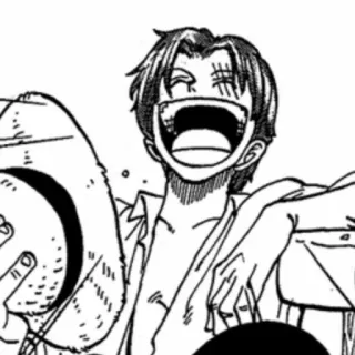 😂 Shanks One Piece Anime, Manga, One Piece, Shanks, Dibujos animados whatsapp sticker