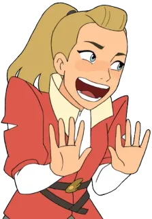 🙌 Adora She-Ra and the Princesses of Power cartoon, character, animation, girl, princess telegram sticker