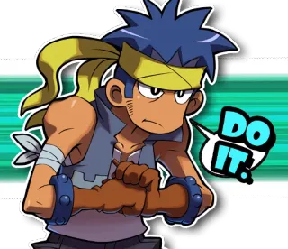 😠 DO IT. motivierend, Anime, Cartoon, Entschlossenheit, ermutigen whatsapp sticker